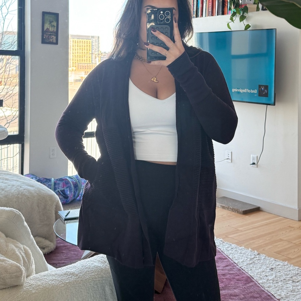 Purple Lululemon Cardigan